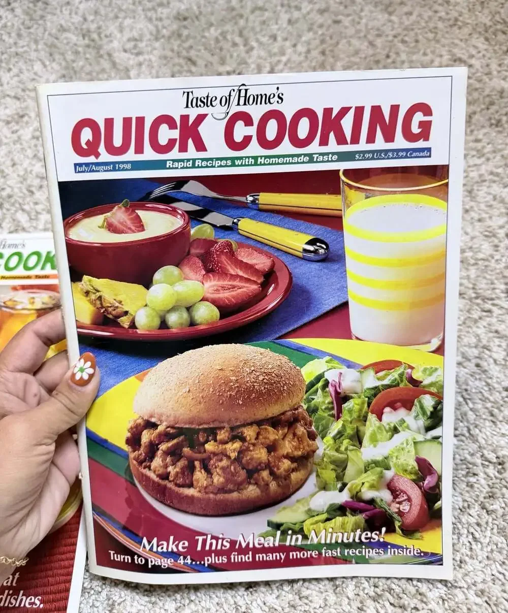 Taste of Home's Quick Cooking Magazine Lot Vintage 1998/1999